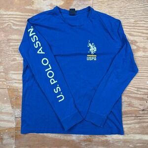 USPA royal blue polo assn long sleeve shirt